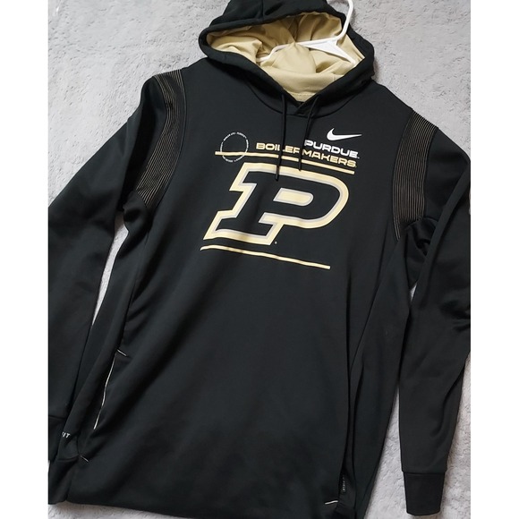 Nike Other - Purdue Boilermakers Hoodie Mens Extra Larrge Nike On Field Black Dri Fit Fleece